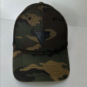 Guess Camouflage Trucker Hat with Mesh